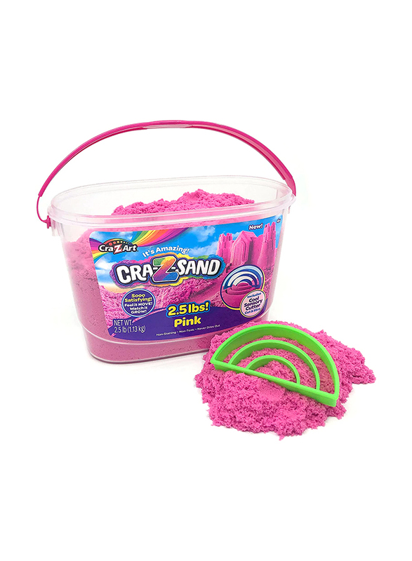 Cra-Z-Sand 2.5 lbs Passion Pink Modeling Sand with Accessories, Ages 4+