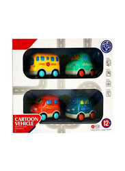 TTC Play & Learn Cartoon Vehicle, 4 Pieces, Ages 12+