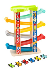 Tooky Toy Big Sliding Tower for Kids, 7 Pieces, Ages 1+