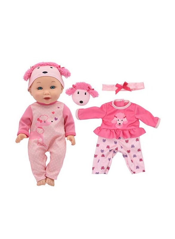 Baby Maziuna Little Darlings It's Play Time 12" Doll with Accessories, For Ages, 3+ Years