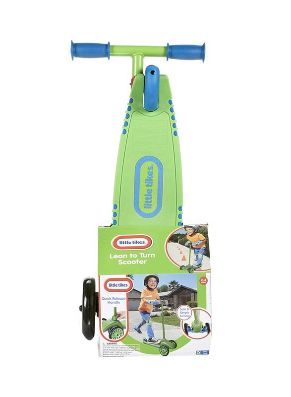 Little Tikes Lean to Turn Scooter - Green/Blue, Ages 3+