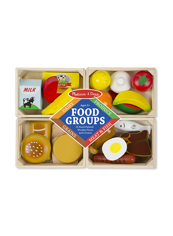 Melissa & Doug Food Groups, 25-Piece, Ages 3+