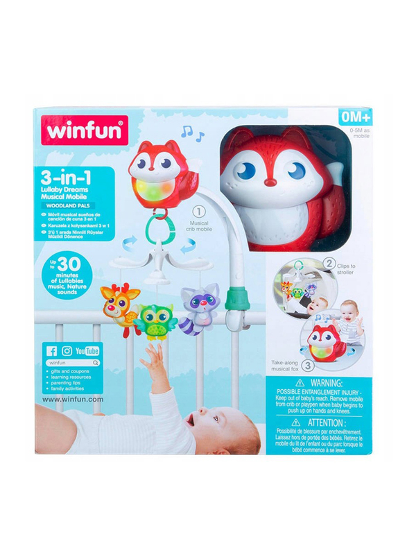 Winfun 3In1 Lullaby Dreams Musical Mobile