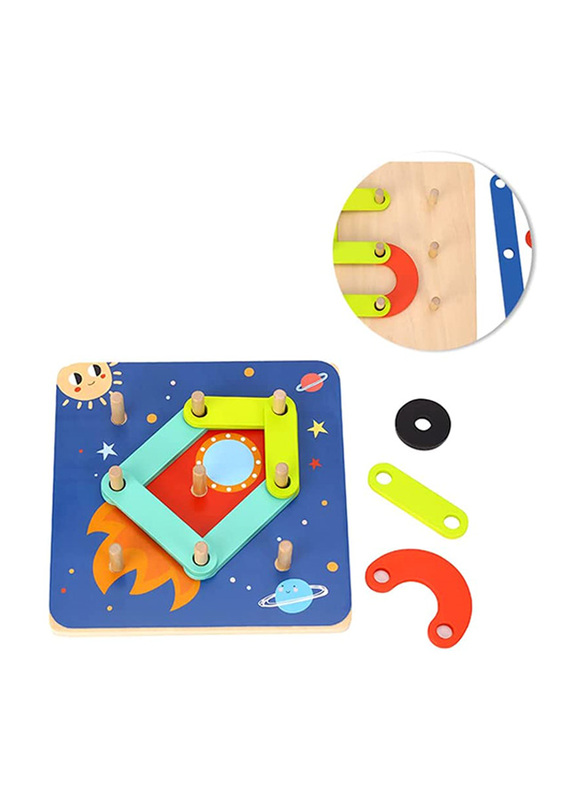 Tooky Toy Wooden My Learning Puzzle, 24 Pieces, Ages 3+
