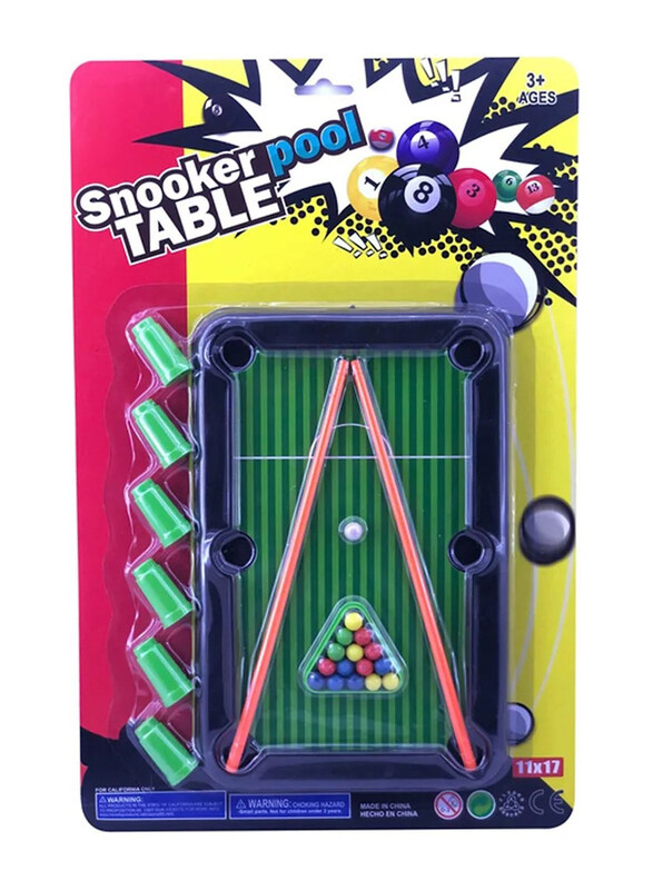 

Arcady 10.5" Pool Table Play Set On Blister Card, Ages 3+