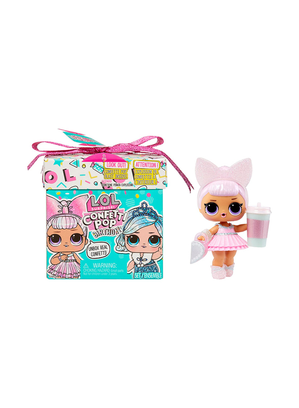 L.O.L. Surprise! Confetti Pop Birthday Fashion Dolls, Assorted, Ages 4+