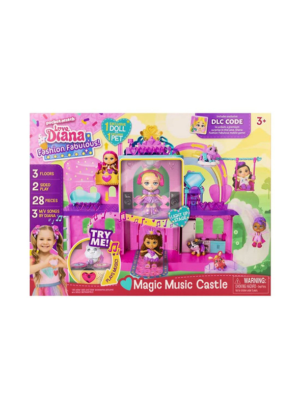 Love Diana Magic Music Castle Playset, Ages 3+