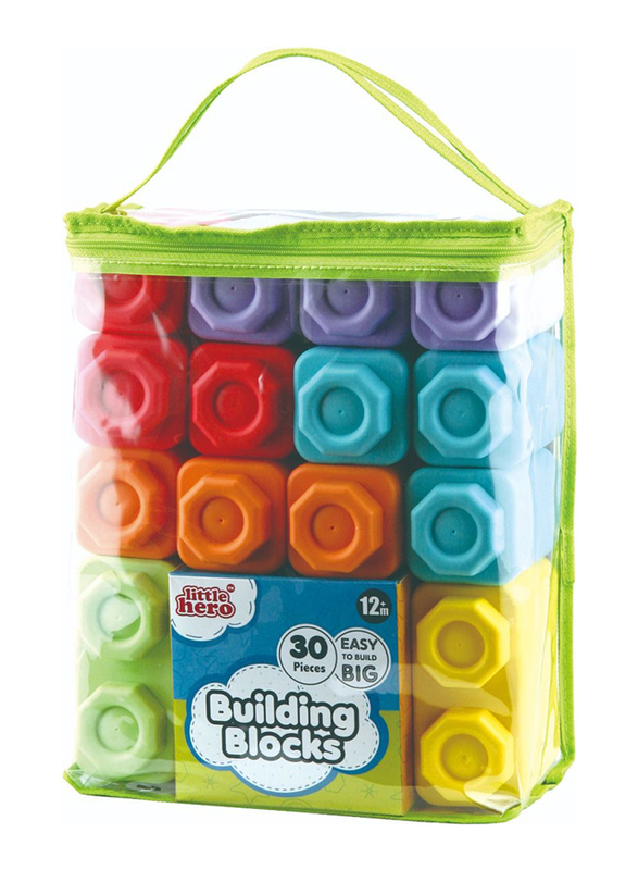 Little Hero Building Blocks Toy Set, 24 Pieces, Ages 1+