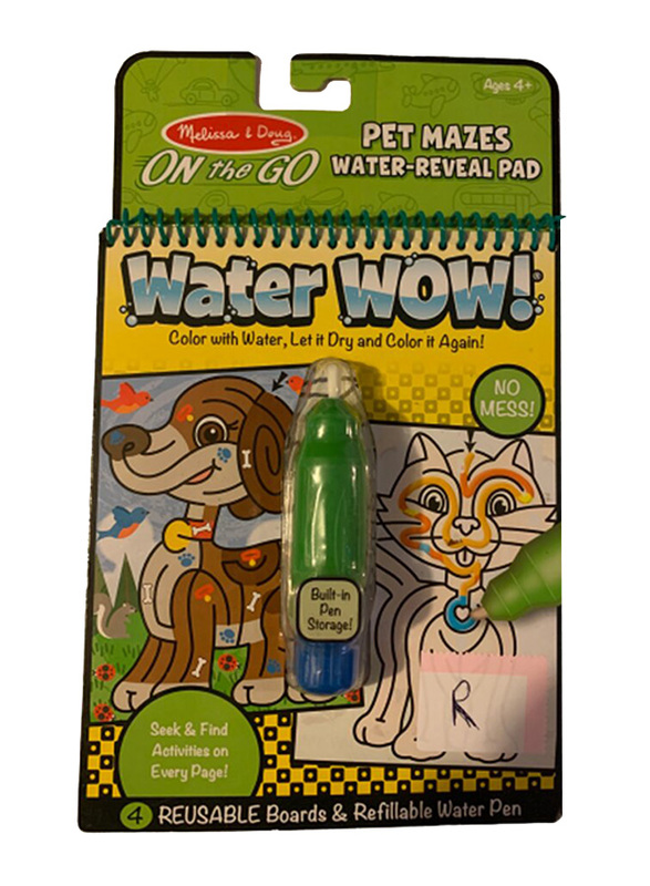 Melissa & Doug Water Wow! Pet Mazes Activity Pad, Ages 4+