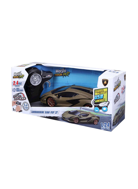 Maisto Tech Premium Lamborghini Sian Remote Controlled Toy, Ages 8+