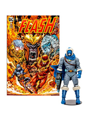 DC Direct 7in Figure with Comic The Flash Wv2 Captain Cold Variant (Gold Label), Multicolour, Ages 12+ Months