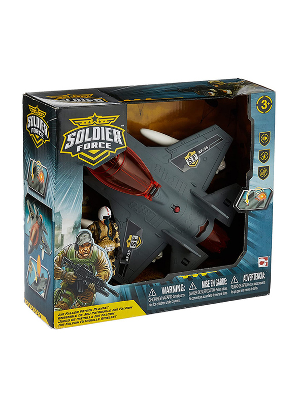 Chapmei Soldier Force Falcon Command Jet Playset, Multicolour, Ages 3+