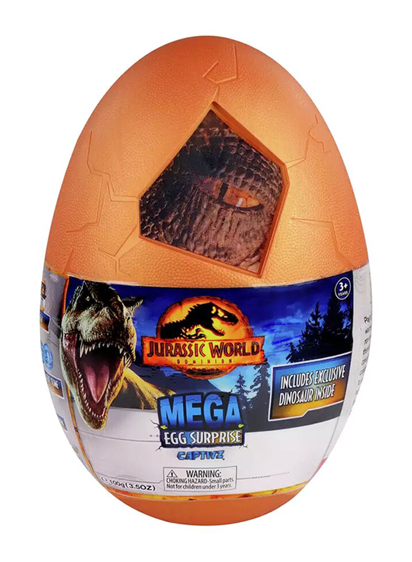 Jurassic World Captivz Dominion Edition Mega Egg with 15 surprises in Assortments, Ages 3+