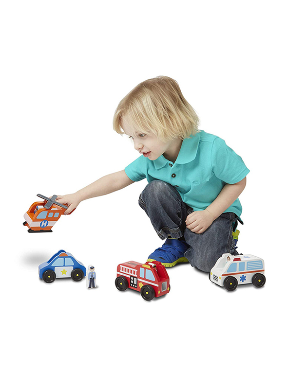 Melissa & Doug Emergency Vehicle 8-Piece, Ages 3+