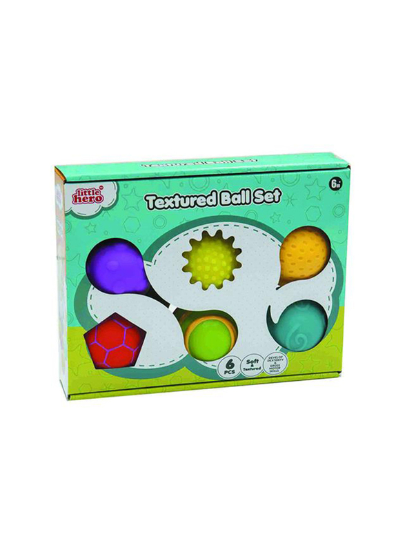 Little Hero 9-Piece Textured Ball Set, Multicolour