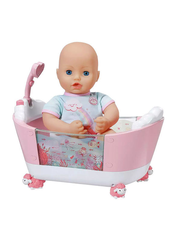 Baby Annabell Let's Play 43cm Under-the-Sea Pattern & Special Water Effect Lights Up Bathtime Tub, Ages 3+