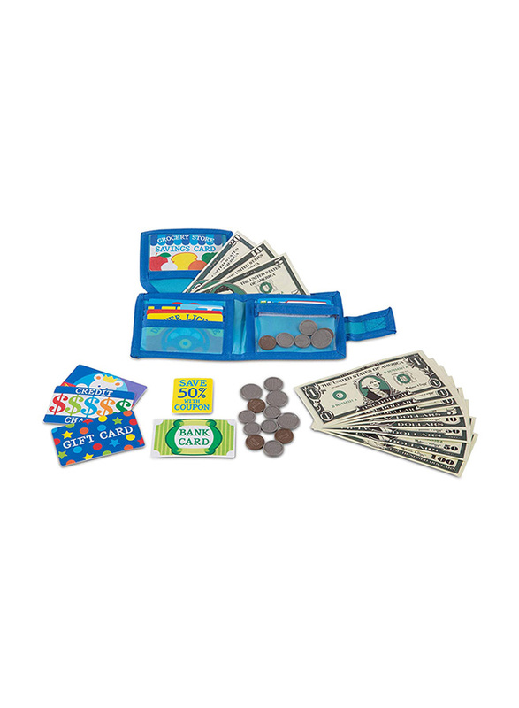 Melissa & Doug Pretend-To-Spend Wallet, Ages 3+