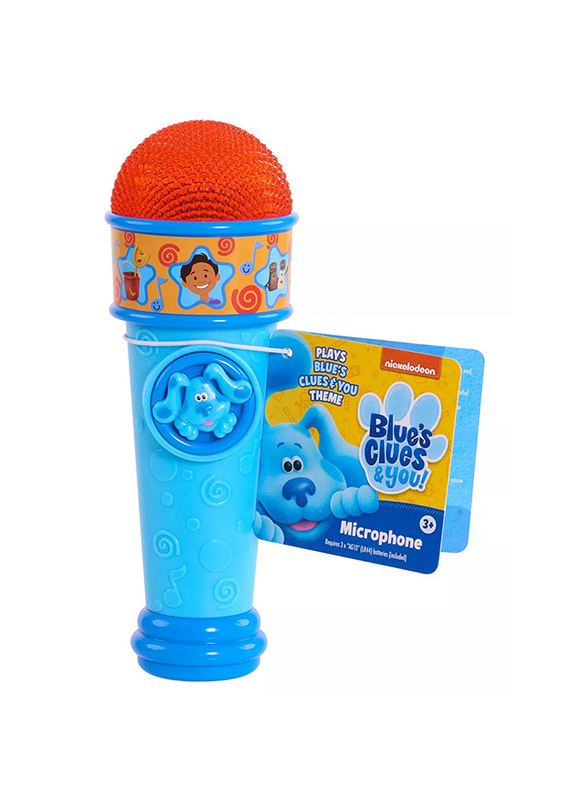 Blue's Clues Nickelodeon 6.63-inch Clues & You! Light-Up Microphone Playset, Ages 3+