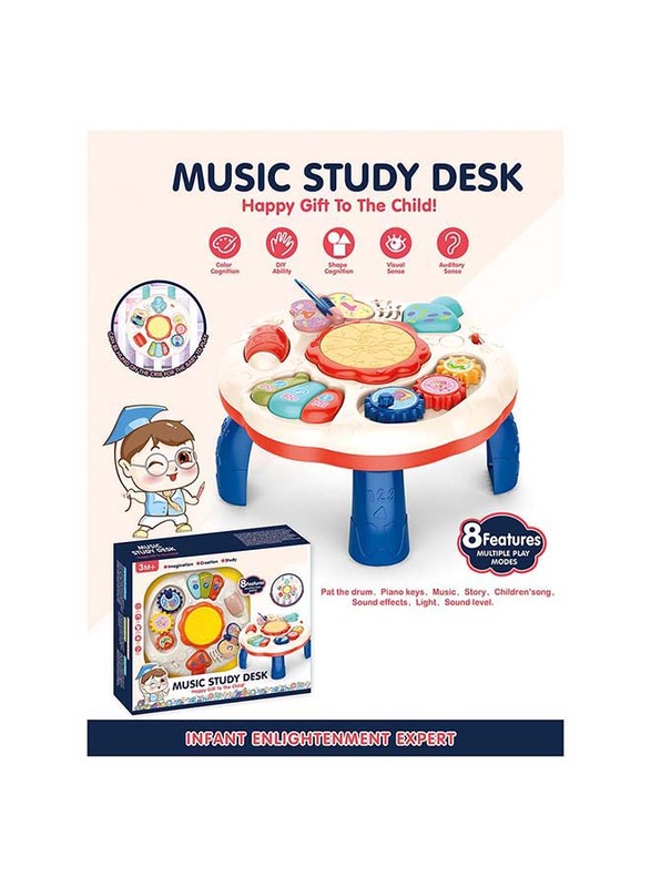 TTC Music Study Desk with Lights & Sounds Infant Toys, Ages 3+