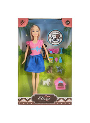 Elissa The Fashion Capital Home with Pets Collection 11.5" Basic Doll Style I, For Ages, 3+ Years