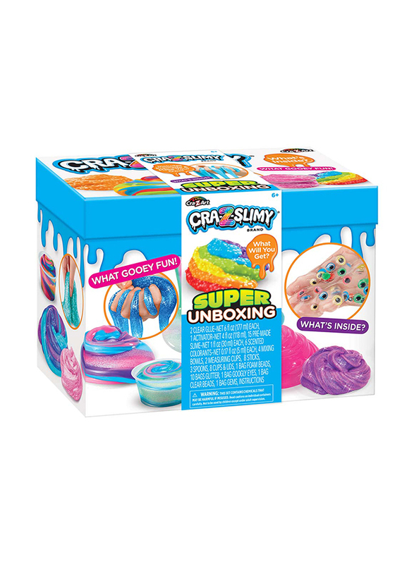 Cra-Z-Slimy Super Slime Unboxing, Age 6+, Multicolour