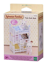 Sylvanian Family Triple Bunk Beds Set, Ages 3+, Multicolour