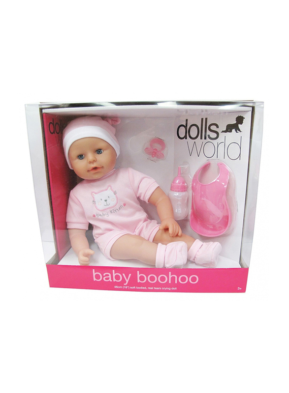 Dolls World Baby Pink Boohoo Doll, Ages 3+