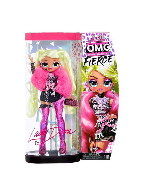 L.O.L. Surprise! 707 OMG Fierce Lady Diva 11.5" Doll with Surprises Including Outfits and Accessories, For Ages, 3+ Years