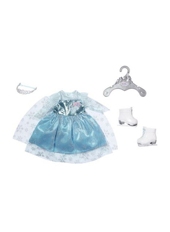 Baby Born 43cm Princess On Ice Dress Set Fits Dolls Playset, Ages 3+