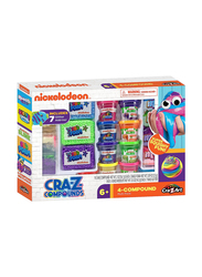 Cra-Z-Compounds Nickelodeon Variety Multi-Pack Featuring Softee Dough, Modelite, Slime and Fab Foam, 24 Pieces, Ages 6+