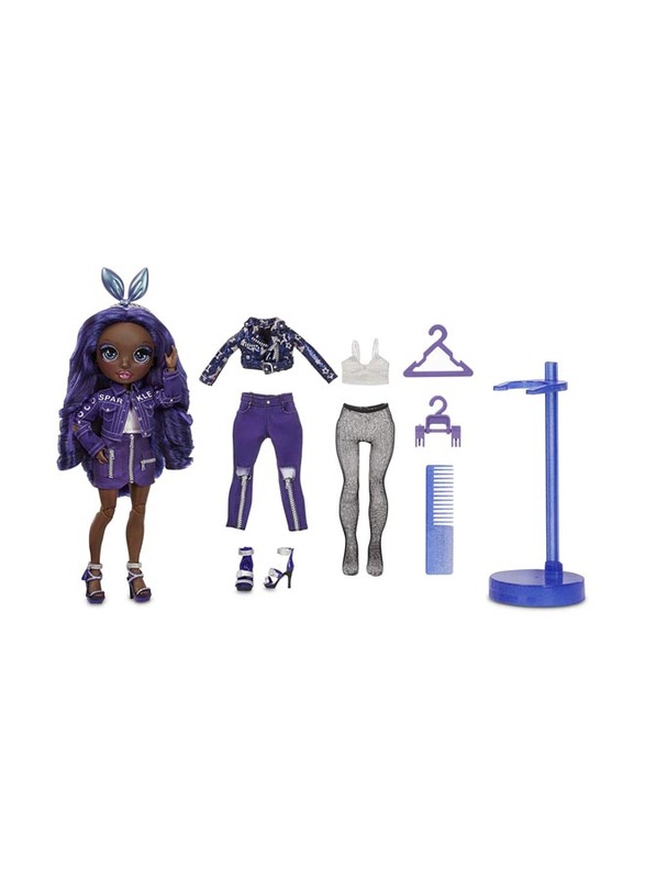 Rainbow High Fashion Doll- Krystal Bailey (Indigo) Series-2, Multicolour, Ages 3+