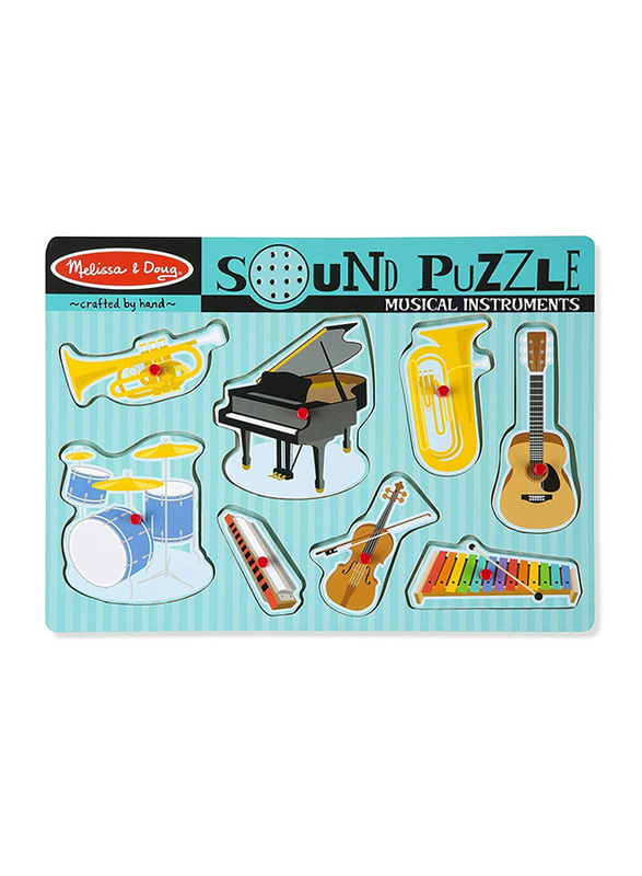 Melissa & Doug Musical Instruments Sound Puzzle Set for Kids, Ages 2+