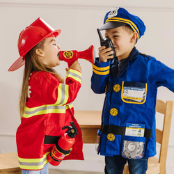 Melissa & Doug Fire Chief Role Play Costume 6-Piece, Ages 3 to 6 Years