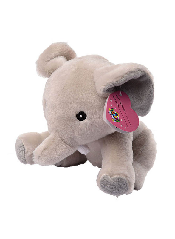 Cuddly Lovables Safari Elephant Plush Toy, Ages 2+