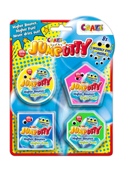 Jumputty Blister Putty Childrens Party Bag Jumping clay, 4 Pieces, Ages 3+