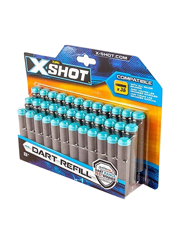 X-Shot Excel Darts Refill Set, 36 Pieces, Ages 8+, Multicolour