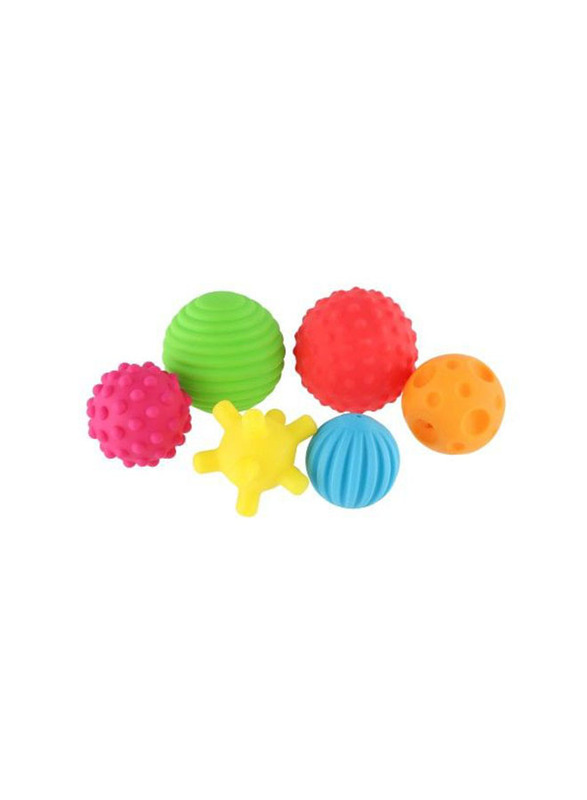 Little Hero 6-Pieces Textured Sensory Balls, Multicolour