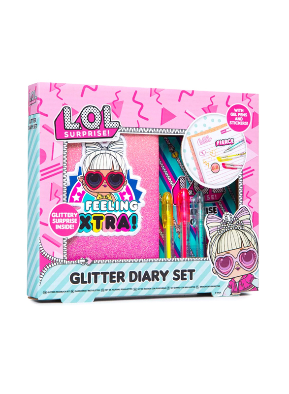 LOL Surprise Mini Glitter Diary Set, For Ages 3+