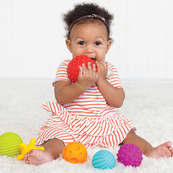 Little Hero 9-Piece Textured Ball Set, Multicolour