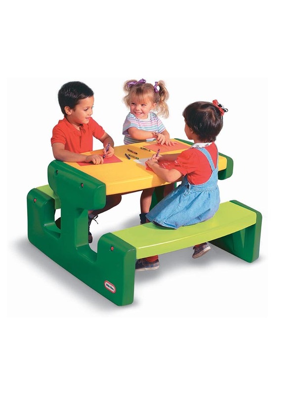 Little Tikes Picnic Table Evergreen, Multicolour, Ages 3+