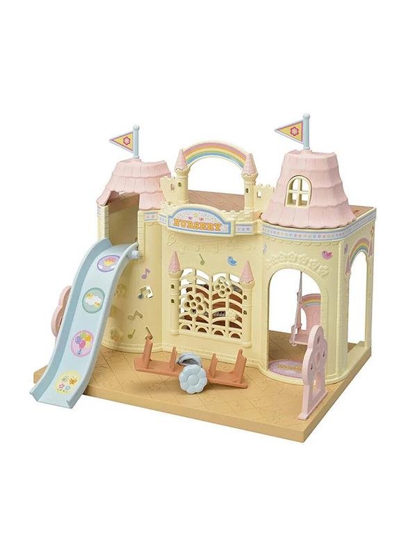 Epoch Sylvanian Family Baby Castle Nursery, 26 Pieces, Ages 3+, Multicolour