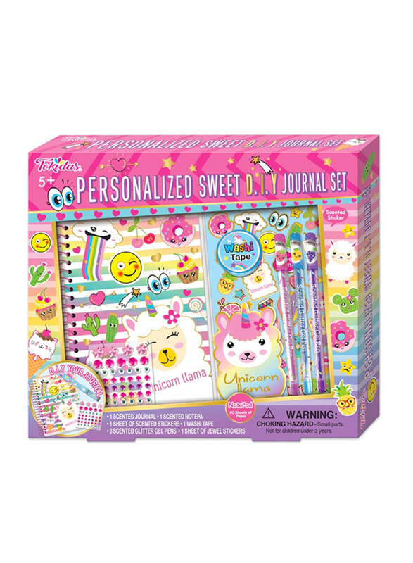 

Tokidas Personalized Sweet D.I.Y Journal Set, Ages 5+, Multicolour