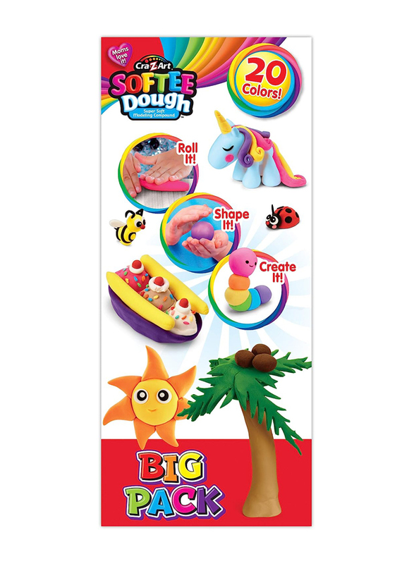 Softee Dough Giant Fun Pack, 20 Pieces, Ages 2+