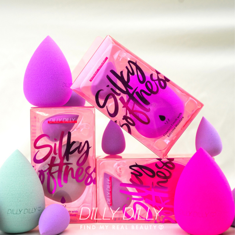 DillyDilly Cosmetics Makeup Blender Puff (Pink)