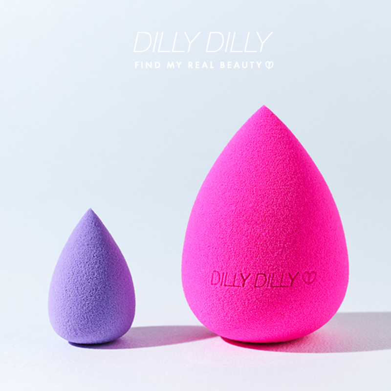DillyDilly Makeup Blender Puff, Pink