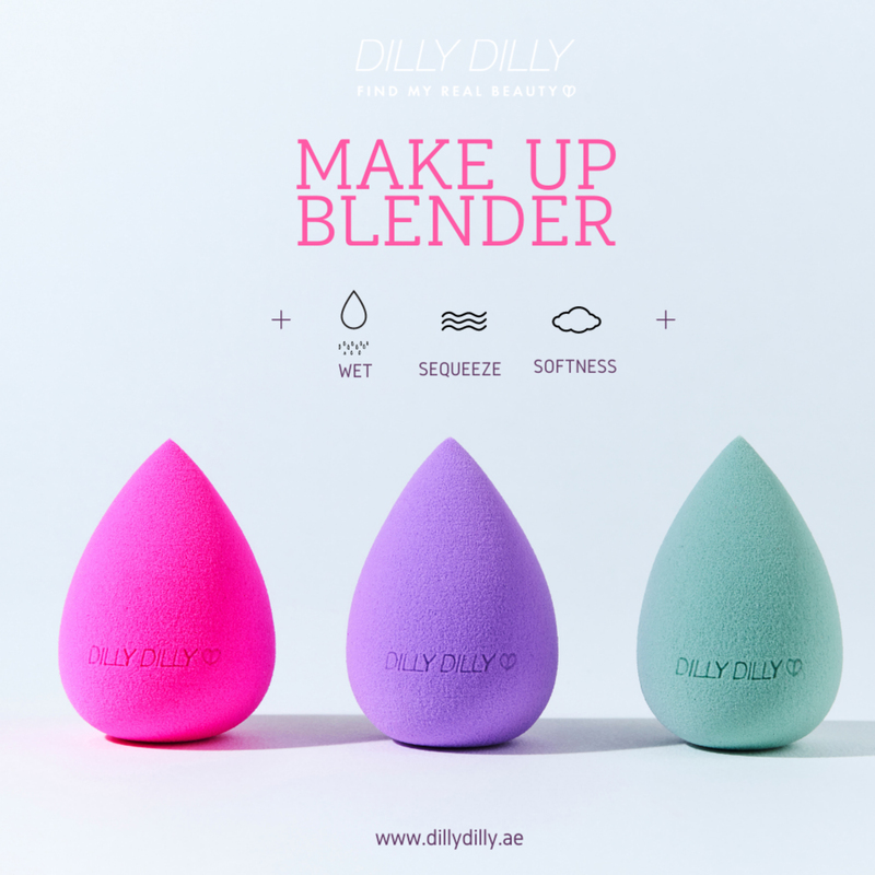 DillyDilly Makeup Blender Puff, Pink