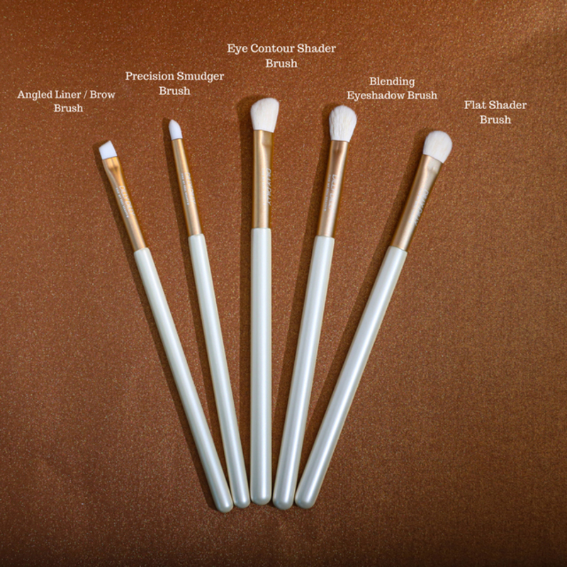 Swan Make Up Brush Set, 8 Pieces, Multicolour