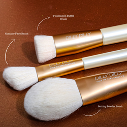 DillyDilly Cosmetics Swan Make up Brush set of 8pcs