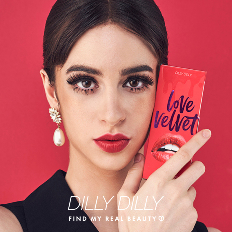 DillyDilly Cosmetics Love Velvet Moisture Liquid Lip Gloss Step 4. FIRST KISS / 0.15 oz