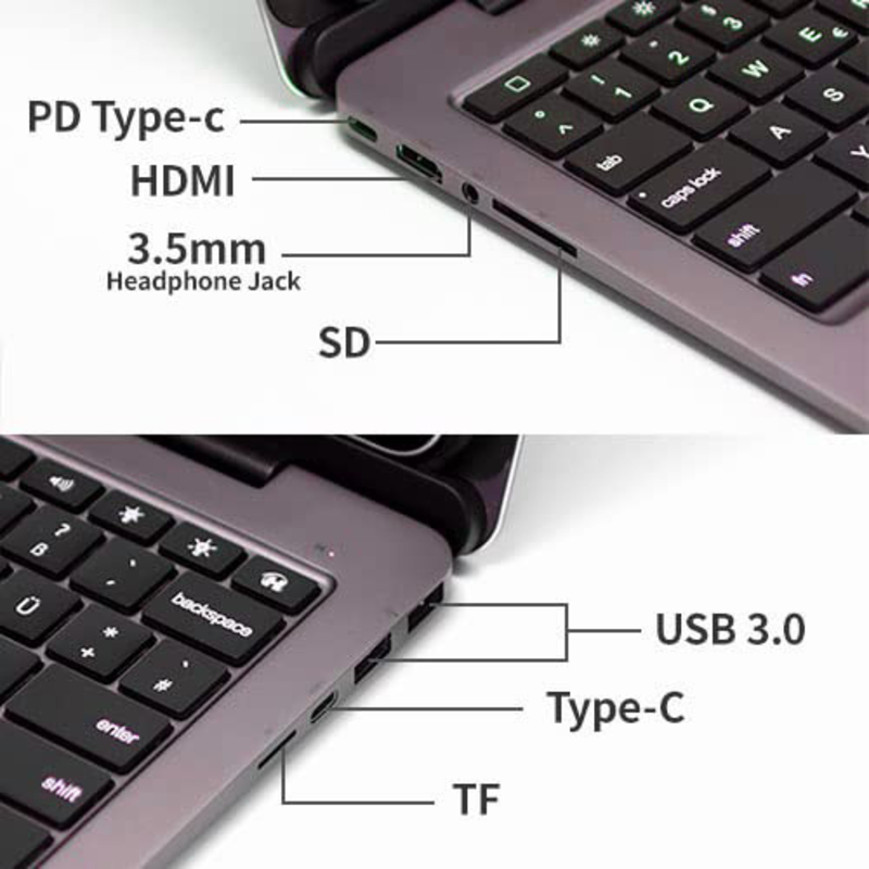 Doqo Wired Smart Dock Aluminium Keyboard Case for Apple iPad Pro 12.9-Inch, Spacegray